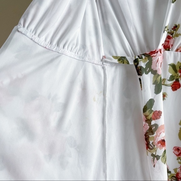 Show Me Your Mumu Rosie Posie‎ Marianne Wrap Maxi Dress in Pink & White, Size XS - Picture 14 of 15